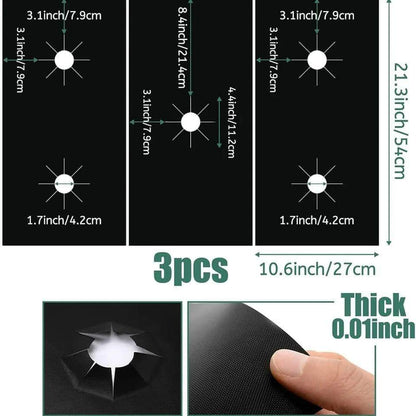 1 Ensemble 5-Orifice Tapis de Cuisinière à Gaz