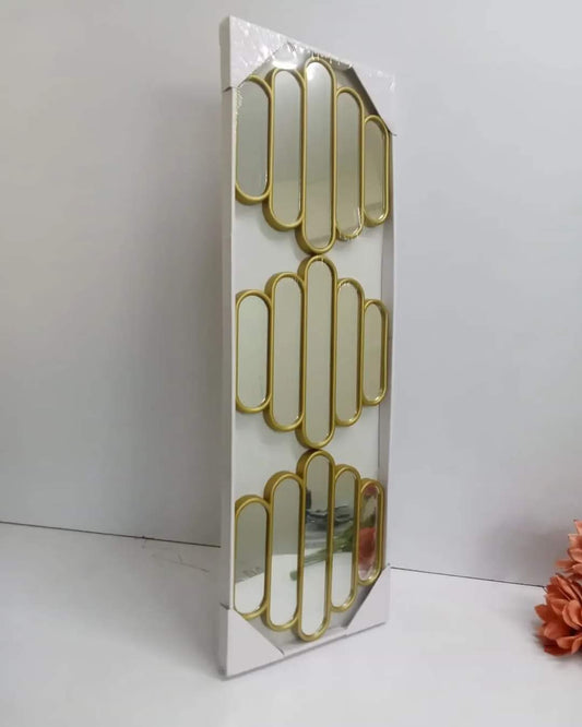 3 pièces miroirs décoratifs muraux suspendus