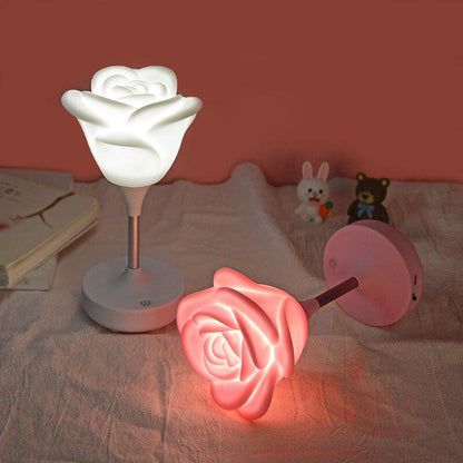Lampe romantique à roses