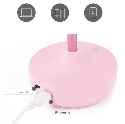 Lampe romantique à roses