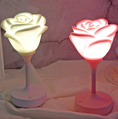 Lampe romantique à roses