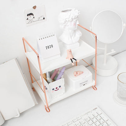 Étagère de rangement Floroux Bureau Or Rose