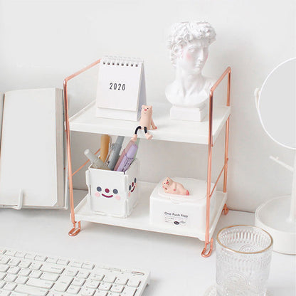 Floroux Bureau Rose Gold Étagère de Rangement