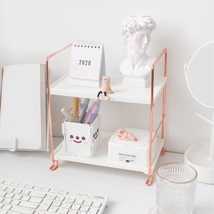 Étagère de rangement Floroux Bureau Or Rose