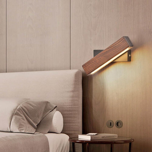 Floroux - Applique murale LED en bois, rotatif