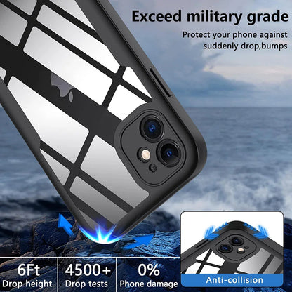 Étui de protection complet 360 antichoc pour iPhone 15 14 13 12 11 Pro Max X XR 7 8 Plus SE 2020 couverture frontale antichoc