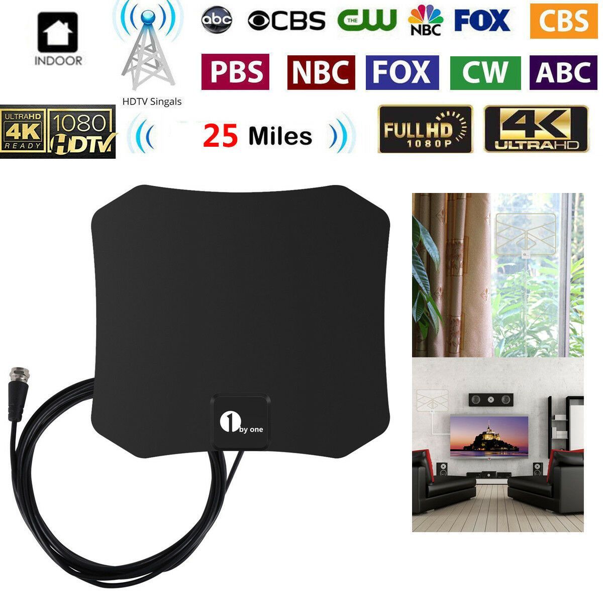 Antenne HDTV par satellite intérieure