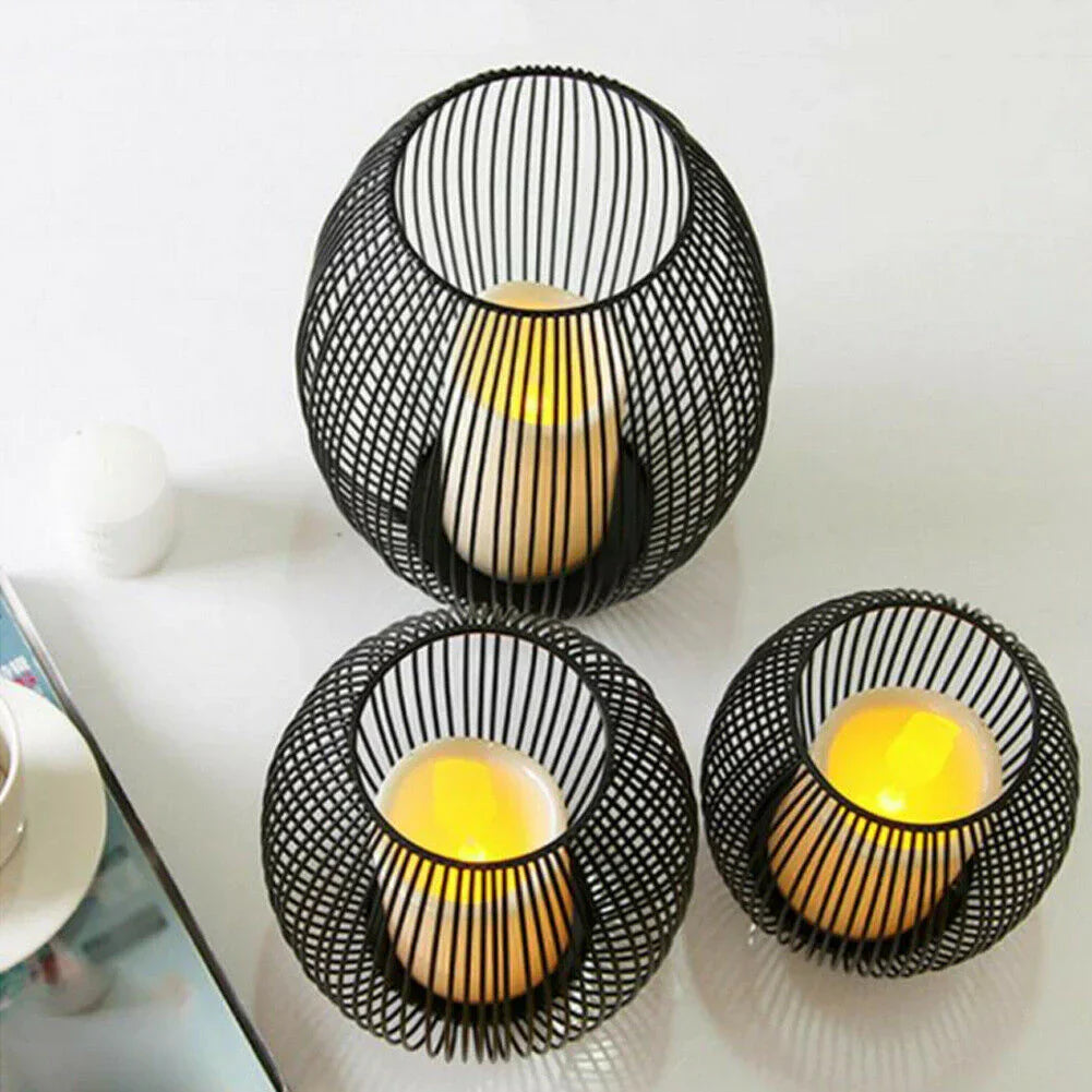 Floroux Elegant Iron Candle Holder | Modern Candle Holder | Home Decoration