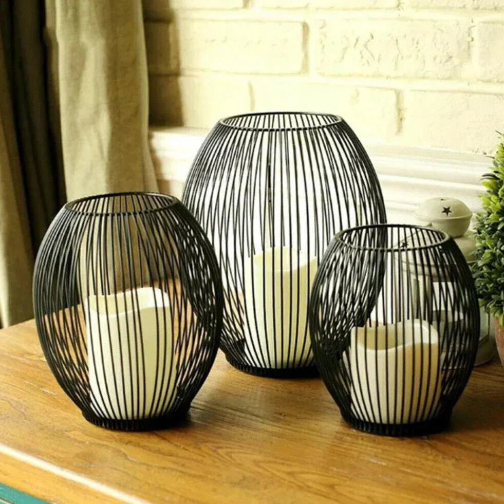 Floroux Elegant Iron Candle Holder | Modern Candle Holder | Home Decoration