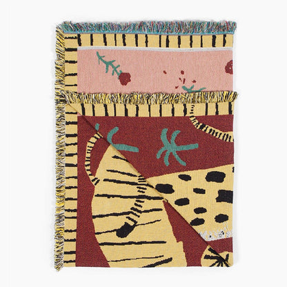 Floroux Wild Léopard & Tigre Couverture