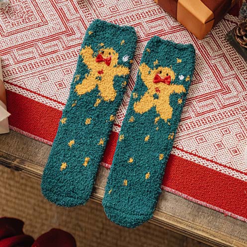 Écharpe tricotée de Noël, chaussettes assorties pour animal de compagnie et propriétaire