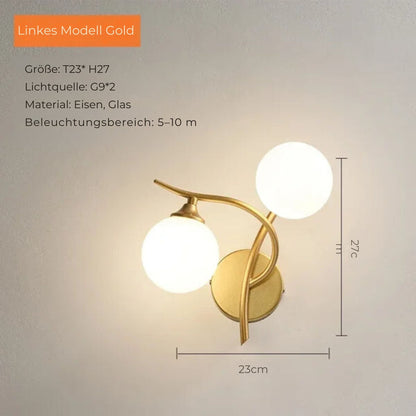 Floroux - Applique LED élégante pour une atmosphère de vie accueillante