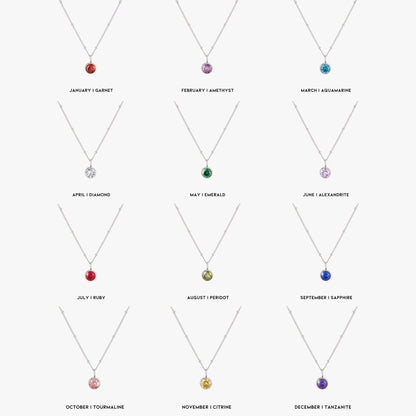 Aurora Pierre de Naissance Collier - Une Envoûtante Connexion