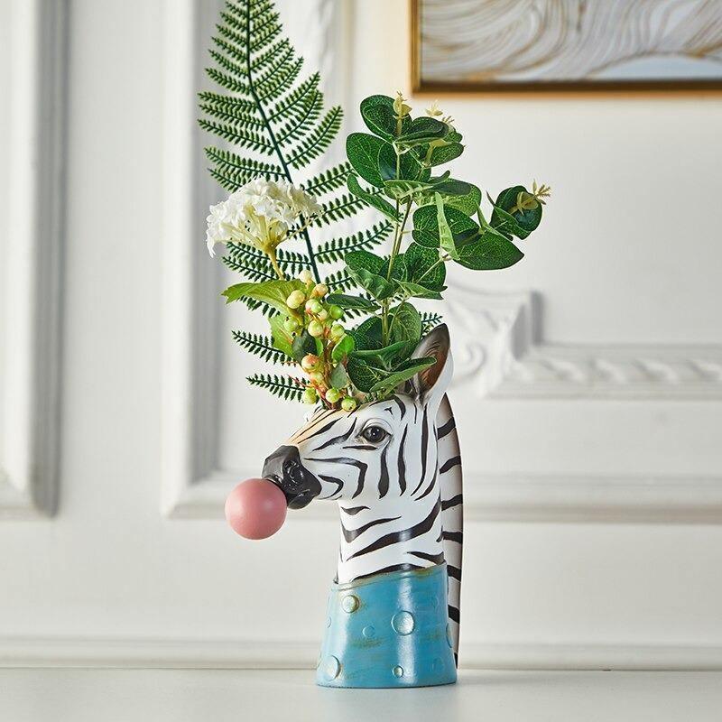 Floroux Decorative Animal Vase | Creative Flower Vase with Character