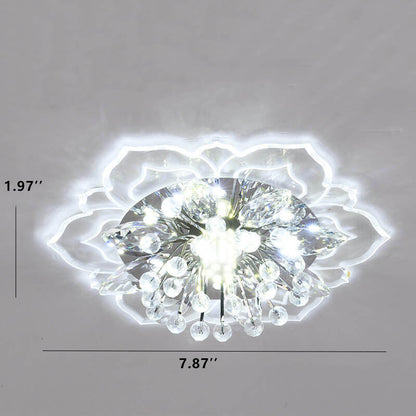 Floroux LED Crystal Ceiling Light | Flower Shape | Modern Design | Energy Saving | Decorative Lighting