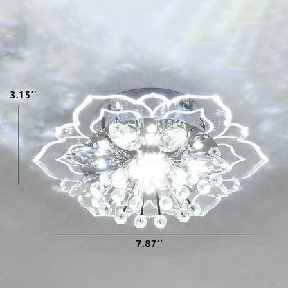 Floroux LED Crystal Ceiling Light | Flower Shape | Modern Design | Energy Saving | Decorative Lighting