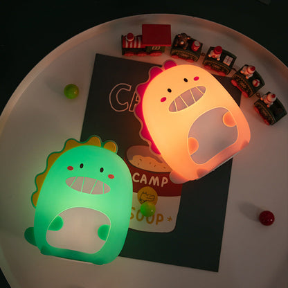 Lampe de nuit LED Dinosaure Happiges Squishy Silicone - Cadeau parfait pour les enfants et les filles
