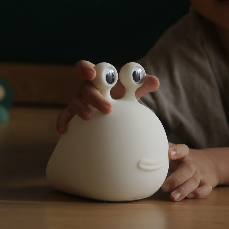 Lumières nocturnes LED en forme d'escargot en silicone squishy - Cadeau parfait pour les enfants et les filles