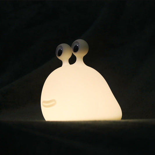 Lumières nocturnes LED en forme d'escargot en silicone squishy - Cadeau parfait pour les enfants et les filles