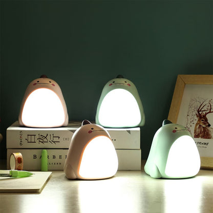 Chubby Dino Touch LED Lampe de Nuit - Cadeau Parfait pour Enfants et Filles