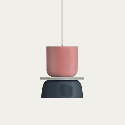 Floroux Luminaire Pendentif Scandinave à Blocs de Couleurs