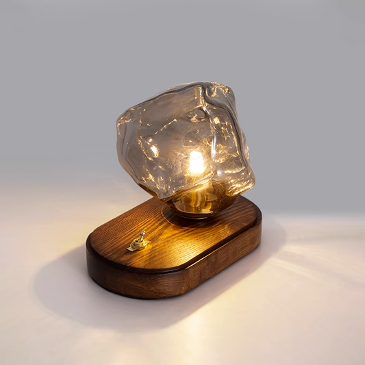 Lampe de table en verre Floroux