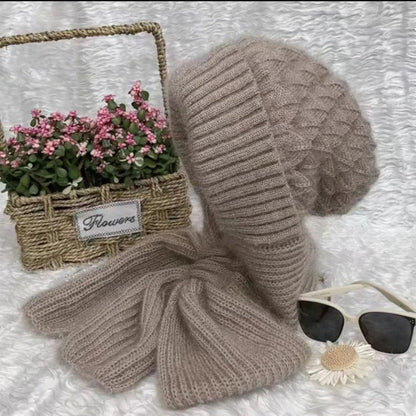 CozyWind Bonnet & Écharpe Set - Mode d'Hiver pour Femmes