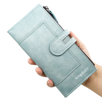 ElegantLeather – Long Leather Wallet for Women