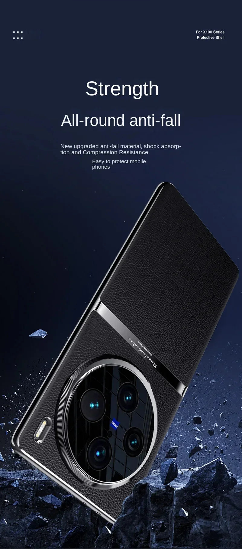 Étui de téléphone en cuir design MagSafe de luxe pour VIVO X100 Ultra X100S Pro X90 X90S, charge sans fil magnétique, couverture anti-choc