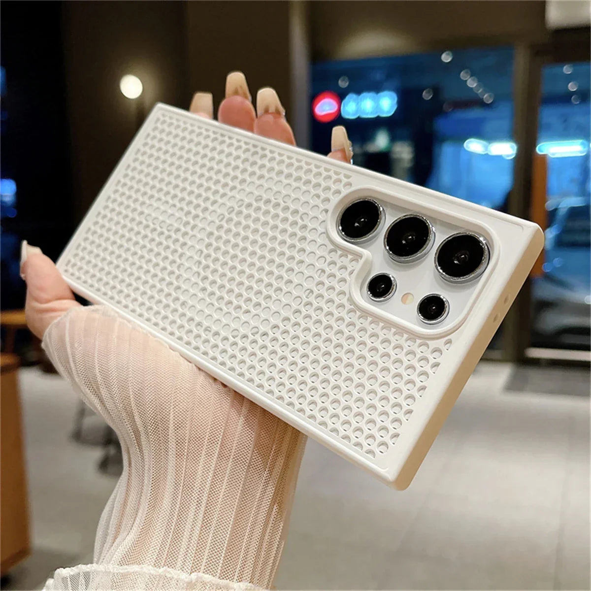 Coque de dissipation thermique Cooling MagSafe pour Samsung Galaxy S24 S23 S22 Ultra Plus FE, couverture magnétique respirante pour charge sans fil