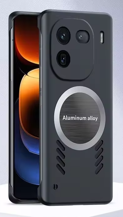 Étui de dissipation de chaleur MagSafe de luxe pour VIVO IQOO 12 Pro, coque magnétique slim de protection pour charge sans fil