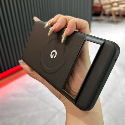 Coque de protection en cuir motif MagSafe de luxe pour Google Pixel 8 7 Pro 7A 8A avec chargement sans fil