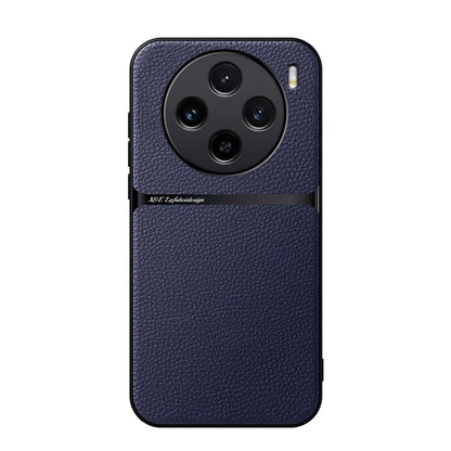 Coque de téléphone en cuir design de charge sans fil Magsafe de luxe pour VIVO X100 X90 X80 X70 X60 Pro S17 Y78 Plus coque arrière avec pare-chocs magnétique