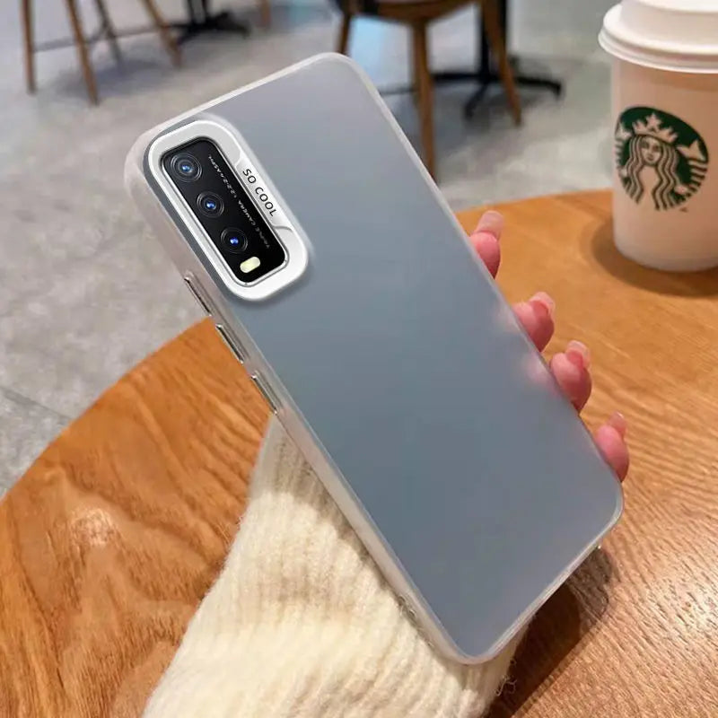 Coque opaque métallique de luxe pour Vivo Y20 Coque Y20I Y20S Y20G Y20A Couverture mate antichoc