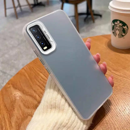 Coque opaque métallique de luxe pour Vivo Y20 Coque Y20I Y20S Y20G Y20A Couverture mate antichoc