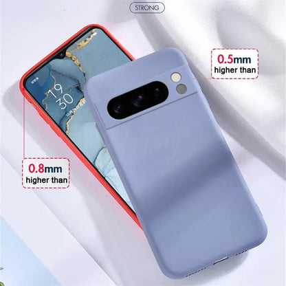 Coque de protection en silicone de luxe anti-choc pour Google Pixel 8 Pro 8A 7A 7 6A 6 Pro Couverture TPU