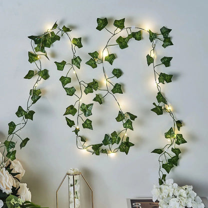 Guirlandes solaires Floroux Fée Luminaires Lierre | Étanche | Lampe d'ambiance LED pour jardin et balcon | Décor pour espaces extérieurs