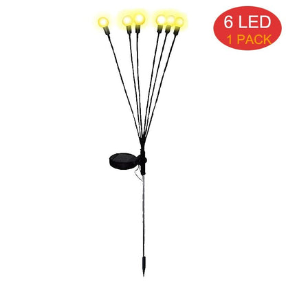 Floroux Lampes de jardin solaires | Effet de balancement | Résistant aux intempéries | Décoration fonctionnant à l'énergie solaire pour l'extérieur