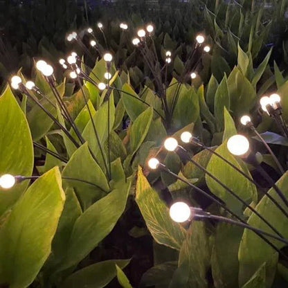 Floroux Lampes de jardin solaires | Effet de balancement | Résistant aux intempéries | Décoration fonctionnant à l'énergie solaire pour l'extérieur