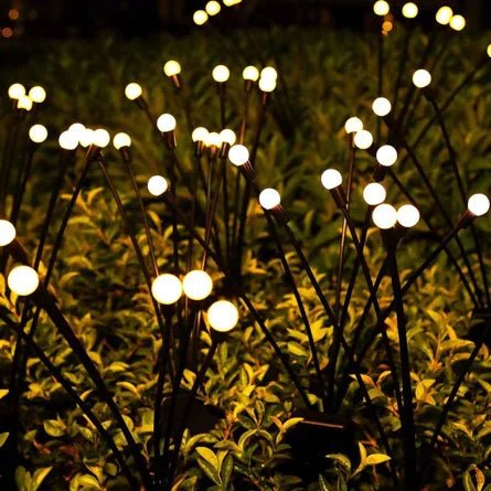 Floroux Lampes de jardin solaires | Effet de balancement | Résistant aux intempéries | Décoration fonctionnant à l'énergie solaire pour l'extérieur