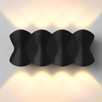 Floroux - Élégante lampe murale LED imperméable en aluminium pour des espaces extérieurs modernes