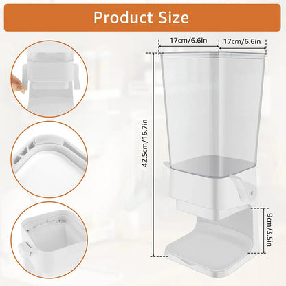 CerealKeeper - Distributeur de Céréales Élégant pour Cuisine