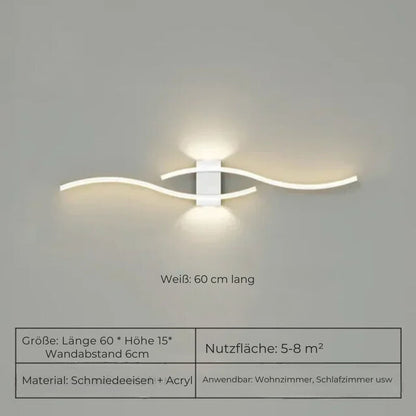 Floroux - Élégante lampe murale LED dimmable pour un intérieur moderne