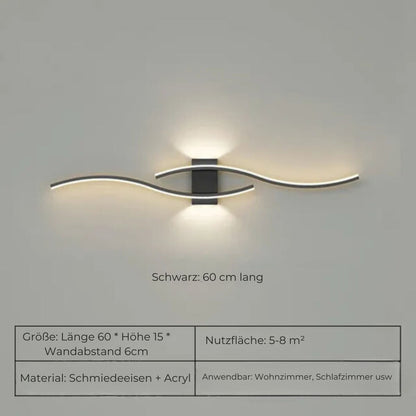 Floroux - Élégante lampe murale LED dimmable pour un intérieur moderne