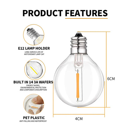 IP45 guirlande lumineuse LED étanche pour décoration de festival