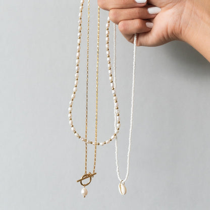 Collier de perles élégant avec fermoir raffiné - Lucía