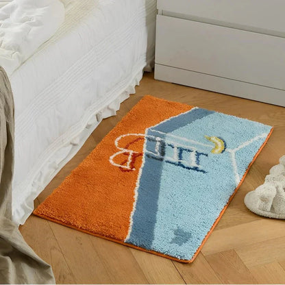 Tapis de bain design piscine
