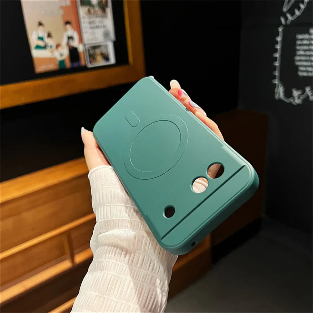 Coque de protection MagSafe de luxe pour Google Pixel 8A 7A Charge sans fil magnétique Couverture mate antichoc