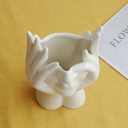 Floroux Bouteille d'eau en céramique Face