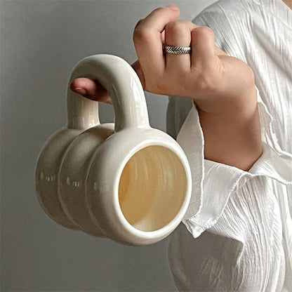 Tasse à café épaisse chunky avec anse │ Accessoires de cuisine en céramique